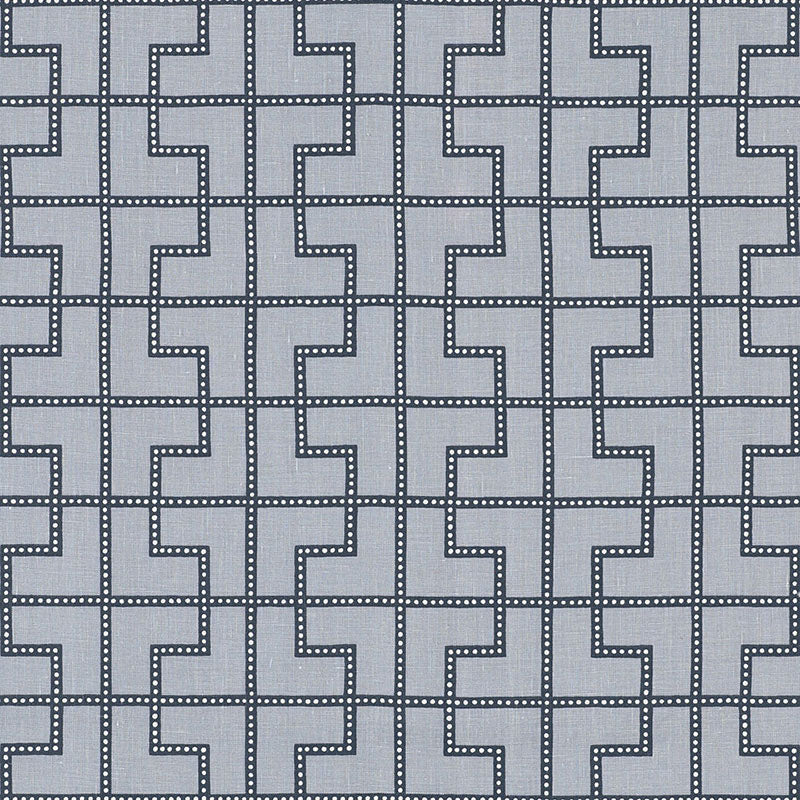 Schumacher BLEECKER TWILIGHT Fabric | Atlanta Fabrics