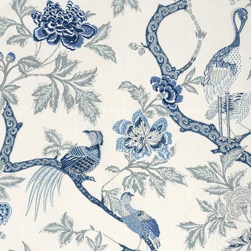 Schumacher ARBRE CHINOIS PORCELAIN Fabric | Atlanta Fabrics