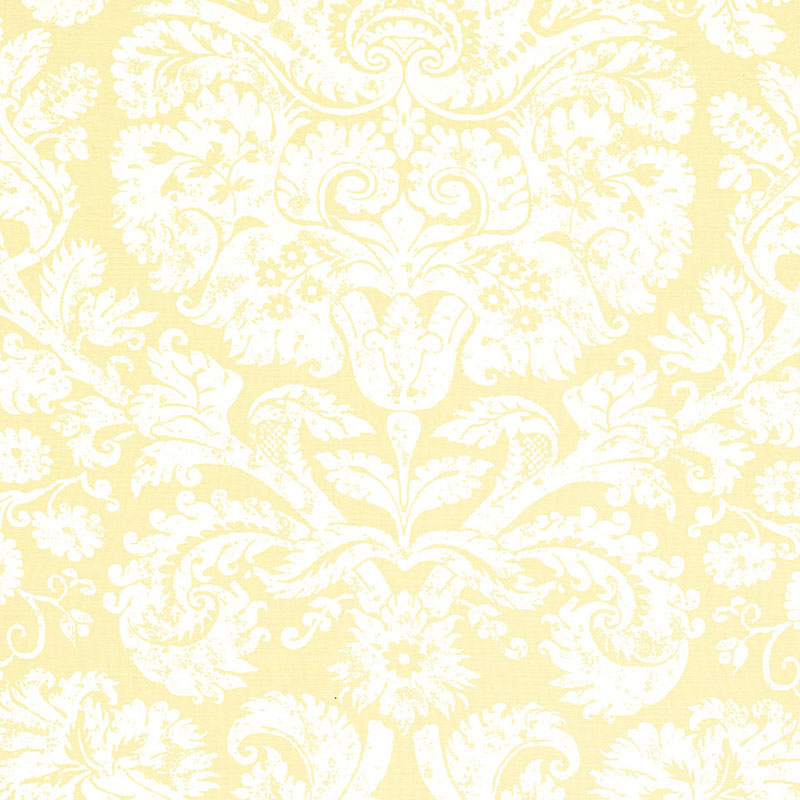 Schumacher BARRESA DAMASK MAIZE Fabric | Atlanta Fabrics