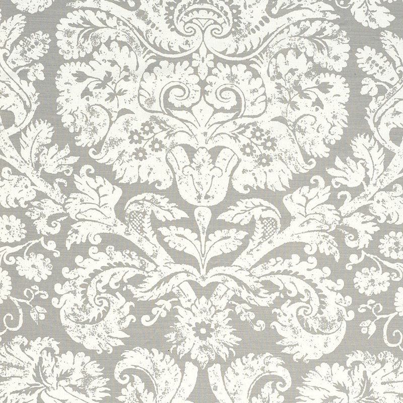 Schumacher BARRESA DAMASK PEARL Fabric | Atlanta Fabrics