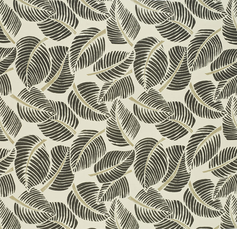 Schumacher COSTA RICA FADED BLACK Fabric | Atlanta Fabrics