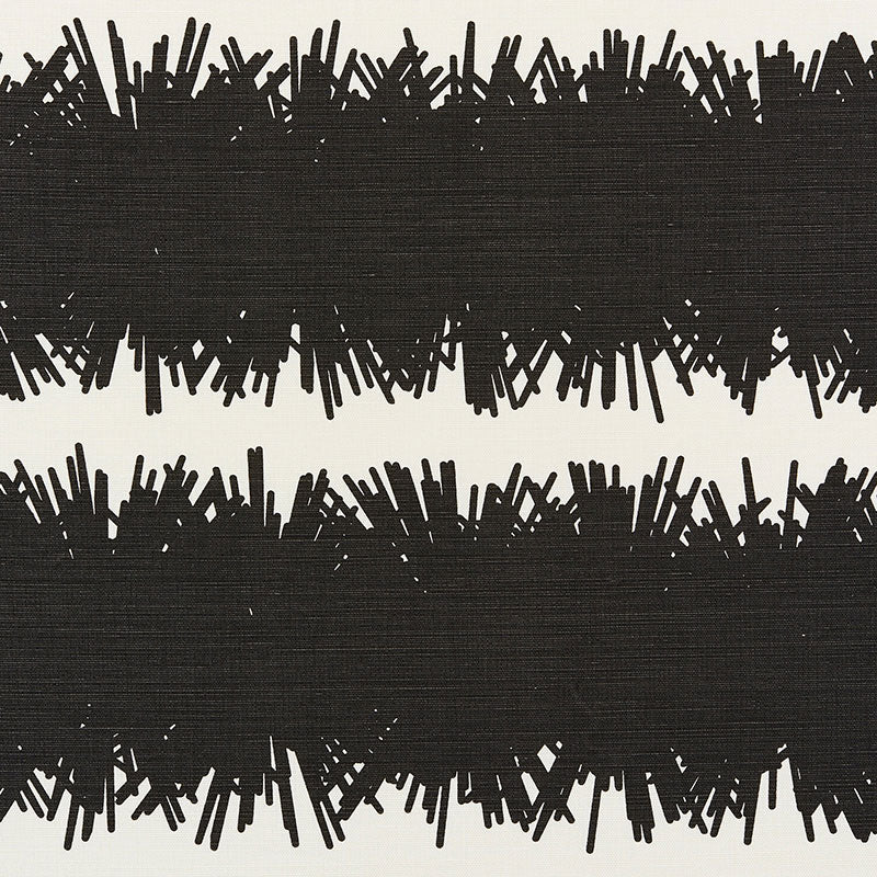 Schumacher BANG BLACK Fabric | Atlanta Fabrics