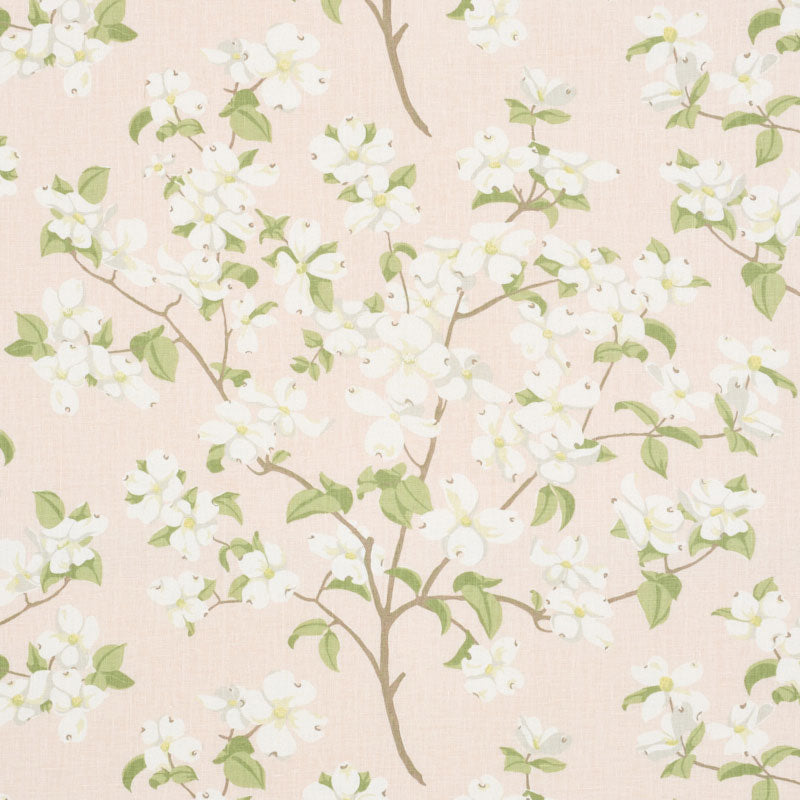 Schumacher BLOOMING BRANCH BLUSH Fabric | Atlanta Fabrics