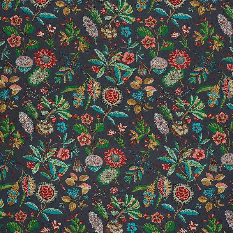 Schumacher ROCA REDONDA CARBON & MULTI Fabric | Atlanta Fabrics