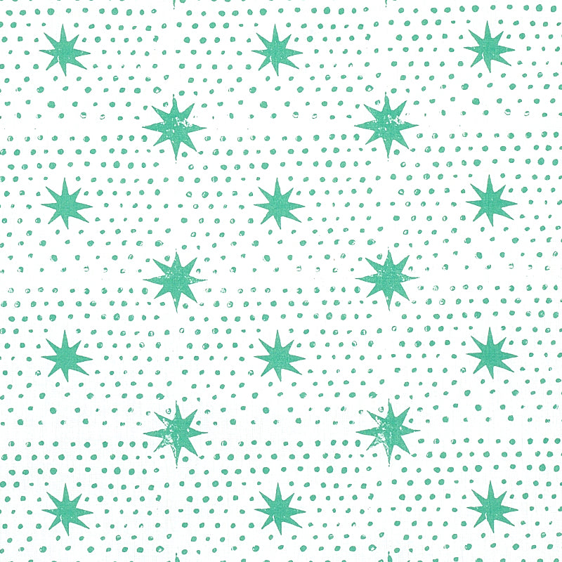 Schumacher SPOT & STAR SEA GLASS Fabric | Atlanta Fabrics
