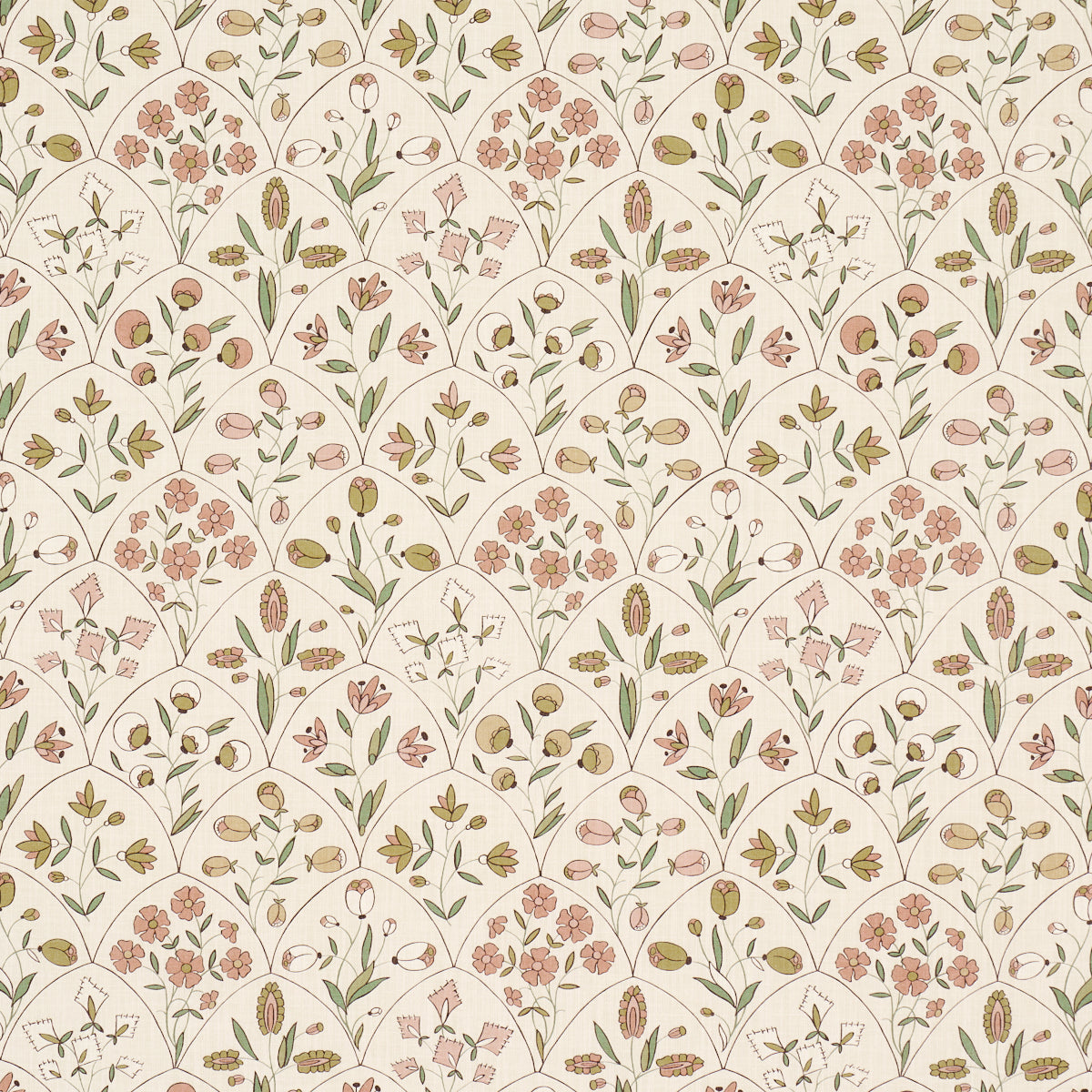 Schumacher FRANCES FLORAL INDOOR/OUTDOOR PETAL Fabric | Atlanta Fabrics