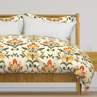 Atlanta Fabrics Robson Medallion Walnut Fabric | Atlanta Fabrics