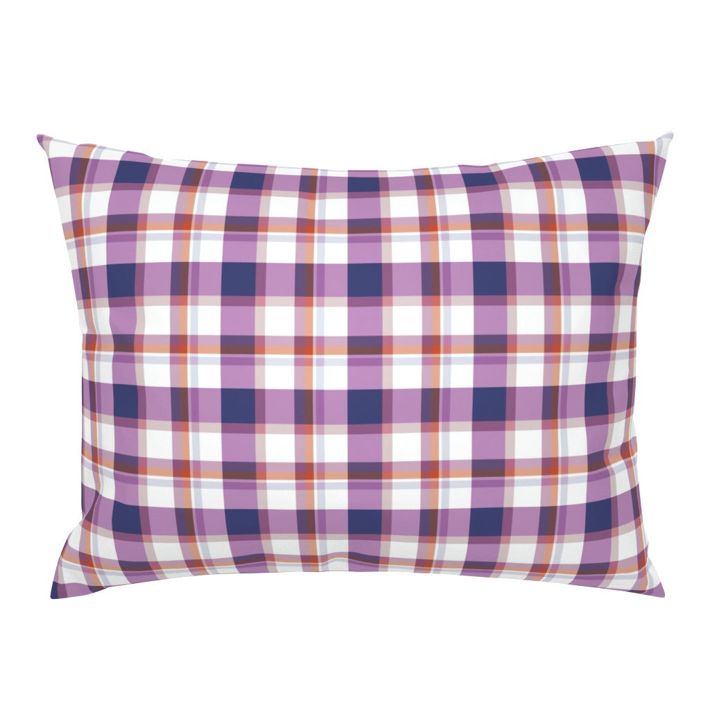 William West Designs Johns Plaid Aubergine Fabric | Atlanta Fabrics