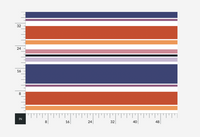 William West Designs Folly Stripe Aubergine Fabric | Atlanta Fabrics