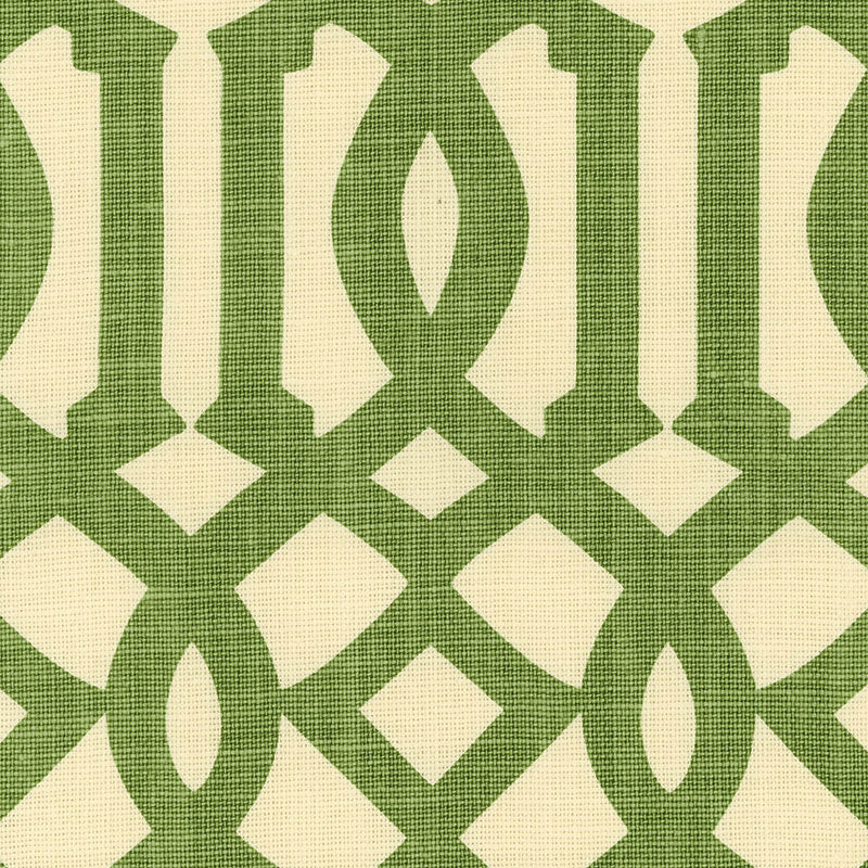 Schumacher IMPERIAL TRELLIS TREILLAGE/IVORY Fabric | Atlanta Fabrics