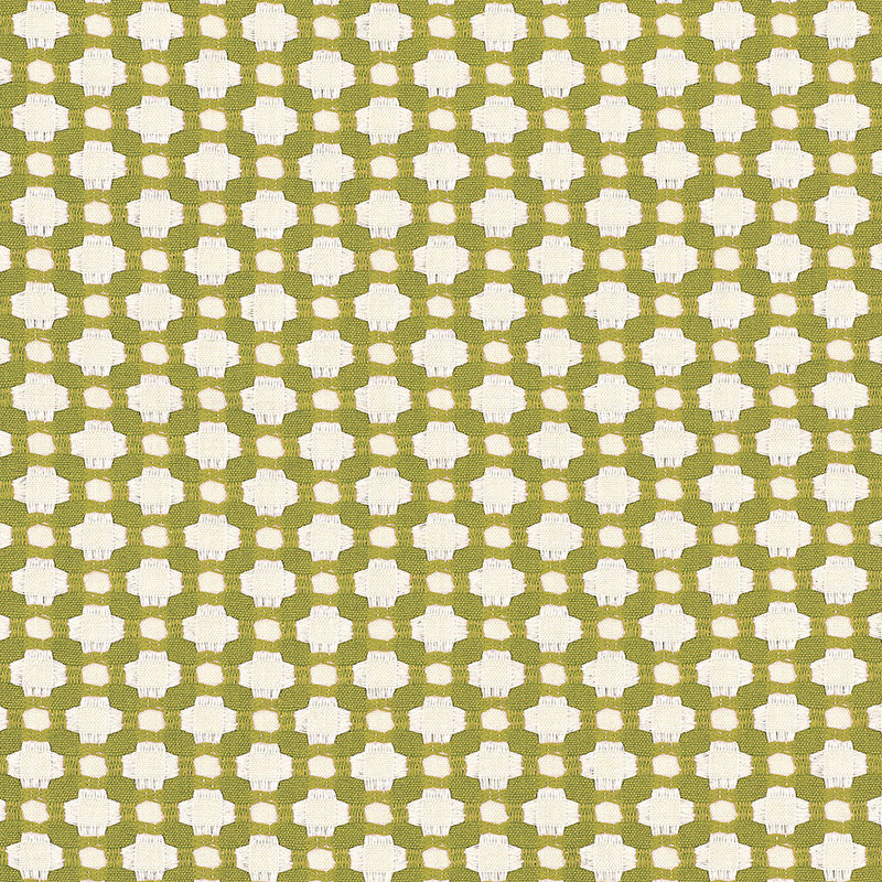 Schumacher BETWIXT GRASS/IVORY Fabric | Atlanta Fabrics