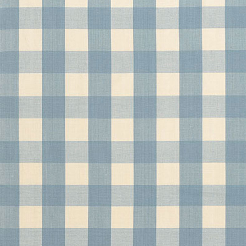 Schumacher CAMDEN COTTON CHECK CHAMBRAY Fabric | Atlanta Fabrics