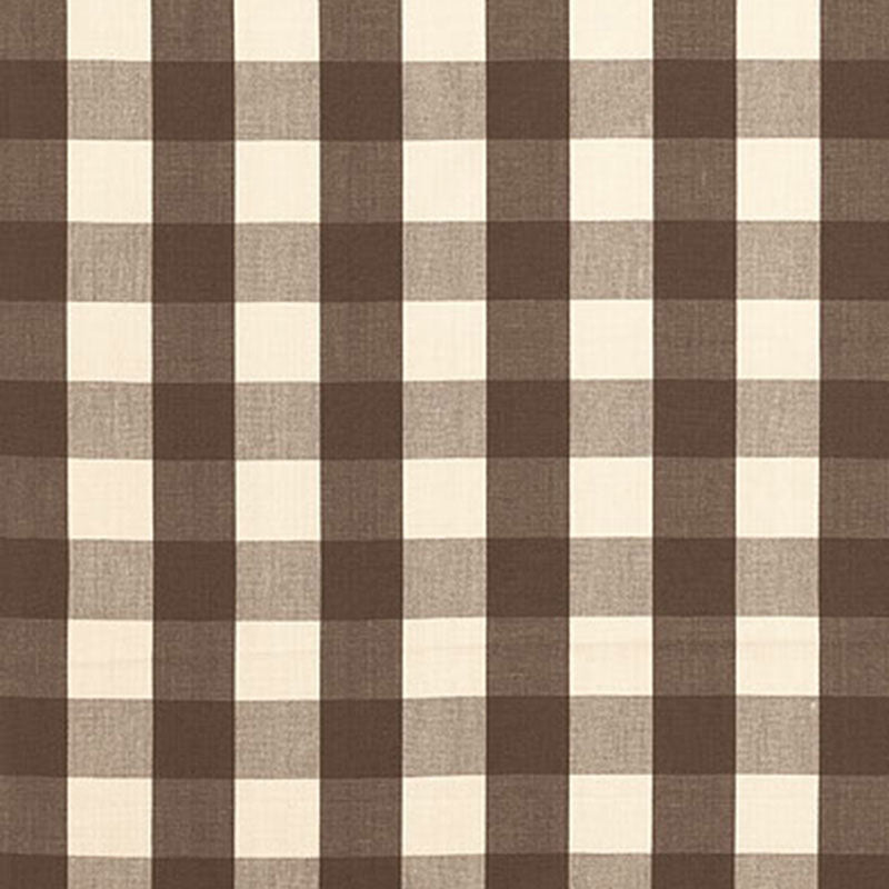 Schumacher CAMDEN COTTON CHECK JAVA Fabric | Atlanta Fabrics