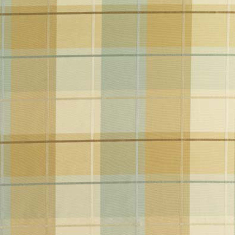 Schumacher COIN SILK PLAID AQUA Fabric | Atlanta Fabrics