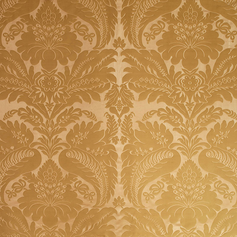 Schumacher BENNET SILK DAMASK ROSE QUARTZ Fabric | Atlanta Fabrics