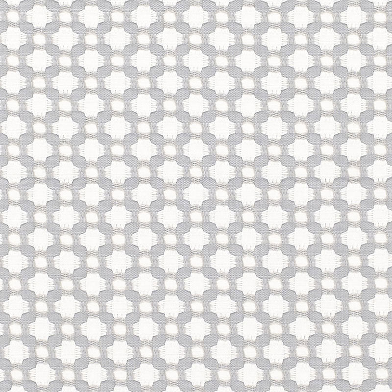 Schumacher BETWIXT ZINC/BLANC Fabric | Atlanta Fabrics