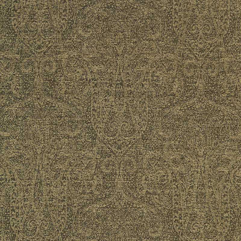 Schumacher ASTOR CHENILLE PAISLEY EBONY Fabric | Atlanta Fabrics