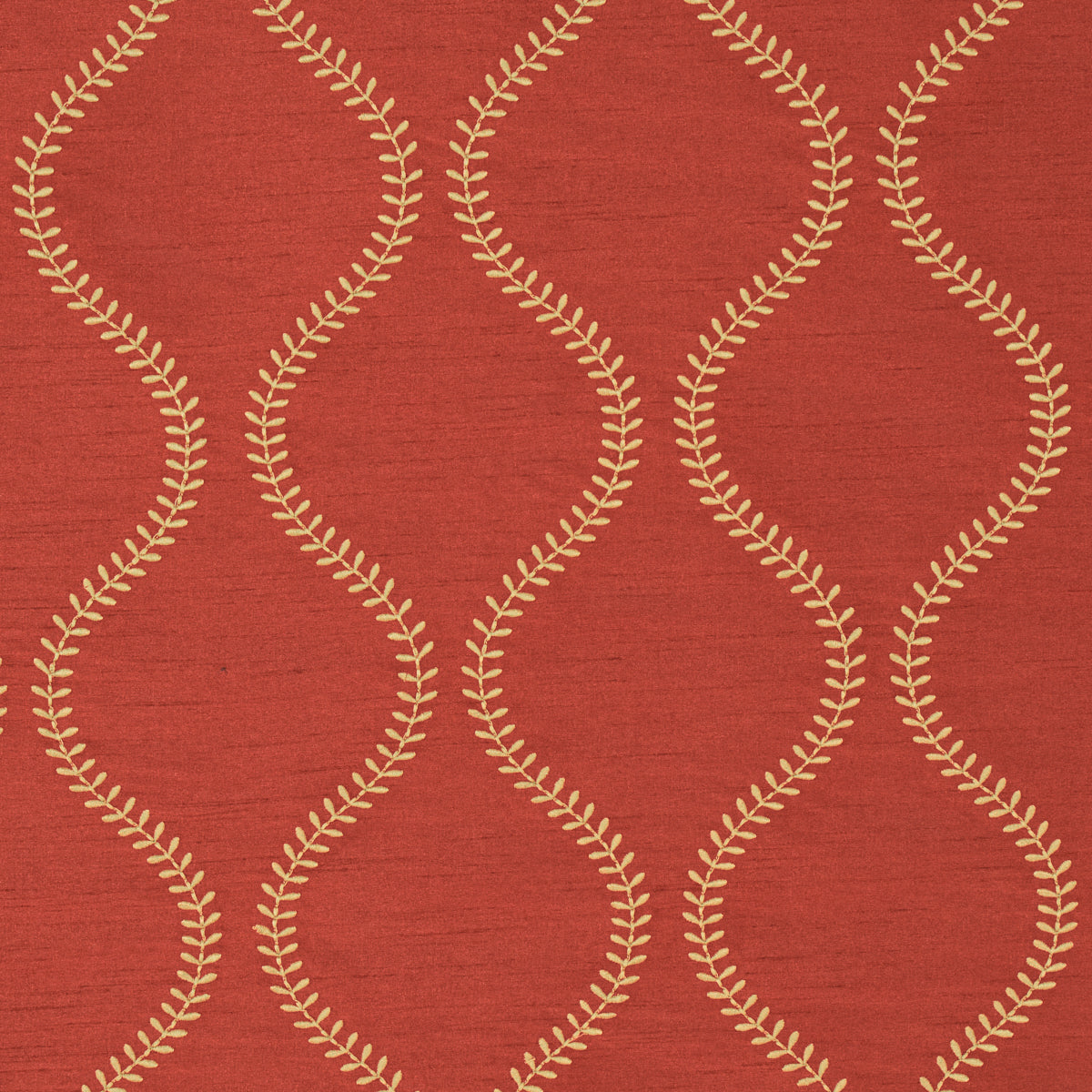 Schumacher AGADIR EMBROIDERY SPICE Fabric | Atlanta Fabrics