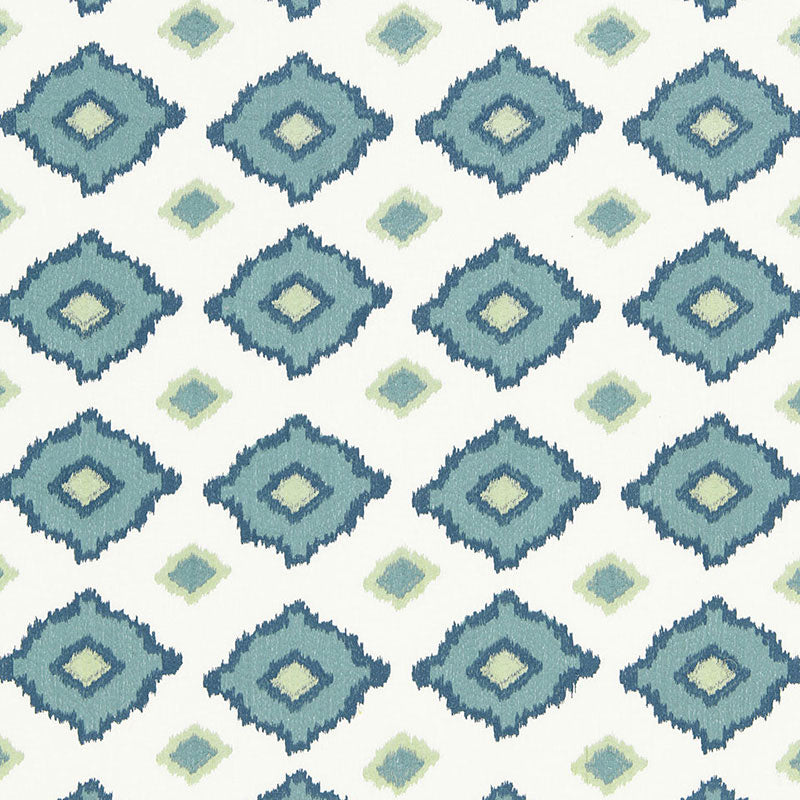 Schumacher Sikar Embroidery SKY Fabric | Atlanta Fabrics