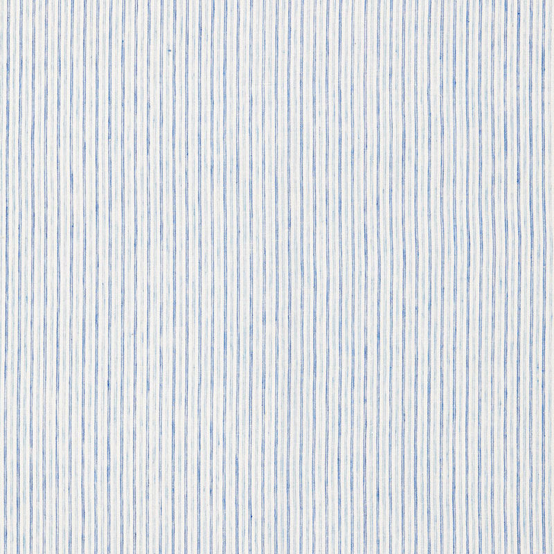 Schumacher MACKAY LINEN STRIPE SHEER SKY Fabric | Atlanta Fabrics