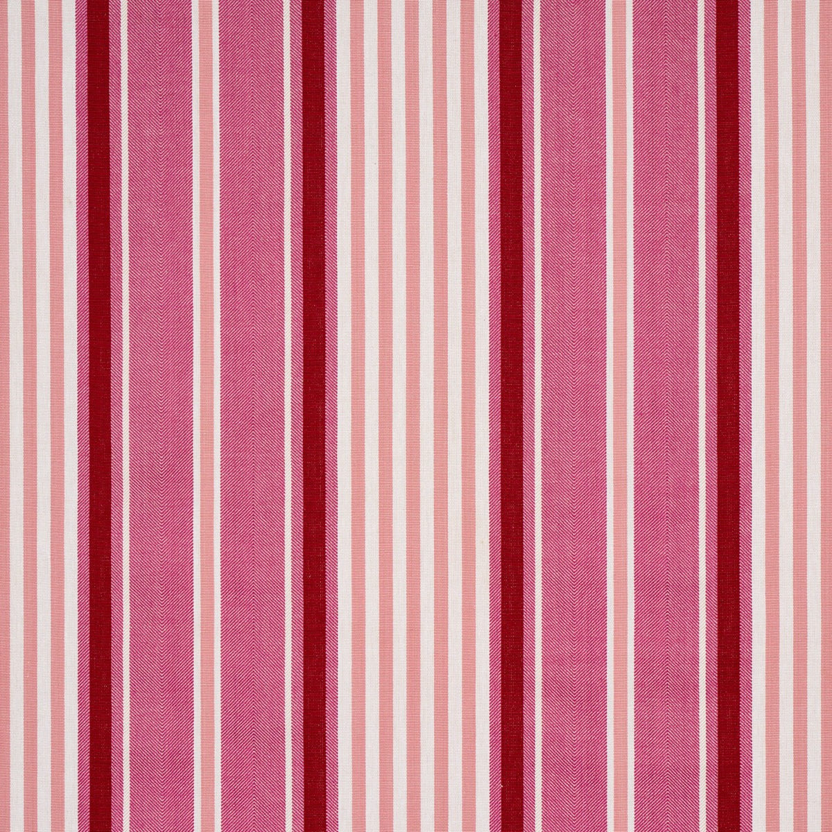 Schumacher MINZER COTTON STRIPE PINK Fabric | Atlanta Fabrics