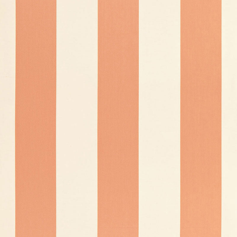 Schumacher BEAUFORT AWNING STRIPE PECHE Fabric | Atlanta Fabrics