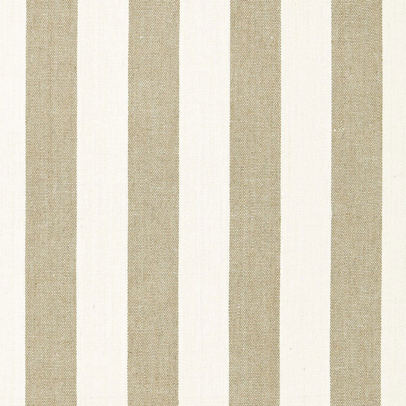 Schumacher AUGUSTIN LINEN STRIPE LINEN /IVORY Fabric | Atlanta Fabrics