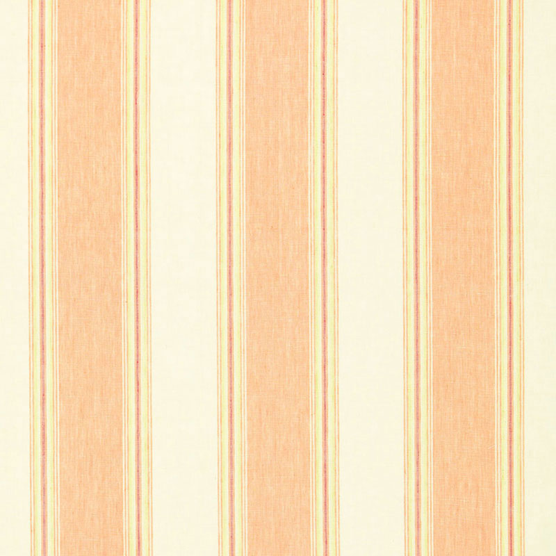 Schumacher SAVANNAH LINEN STRIPE BLOSSOM Fabric | Atlanta Fabrics