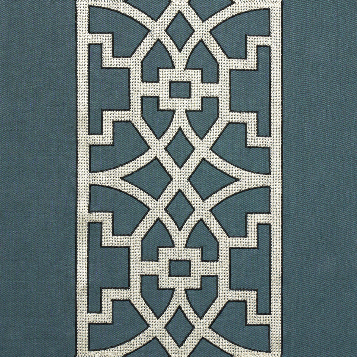 Schumacher DON'T FRET BLEU MARINE Fabric | Atlanta Fabrics