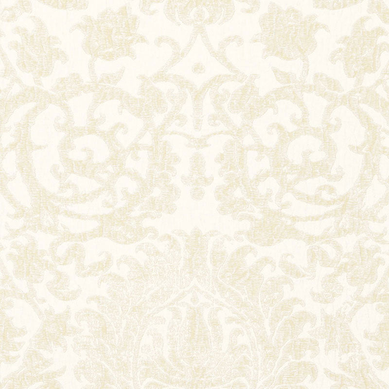 Schumacher AREZZO LINEN DAMASK CHAMPAGNE Fabric | Atlanta Fabrics