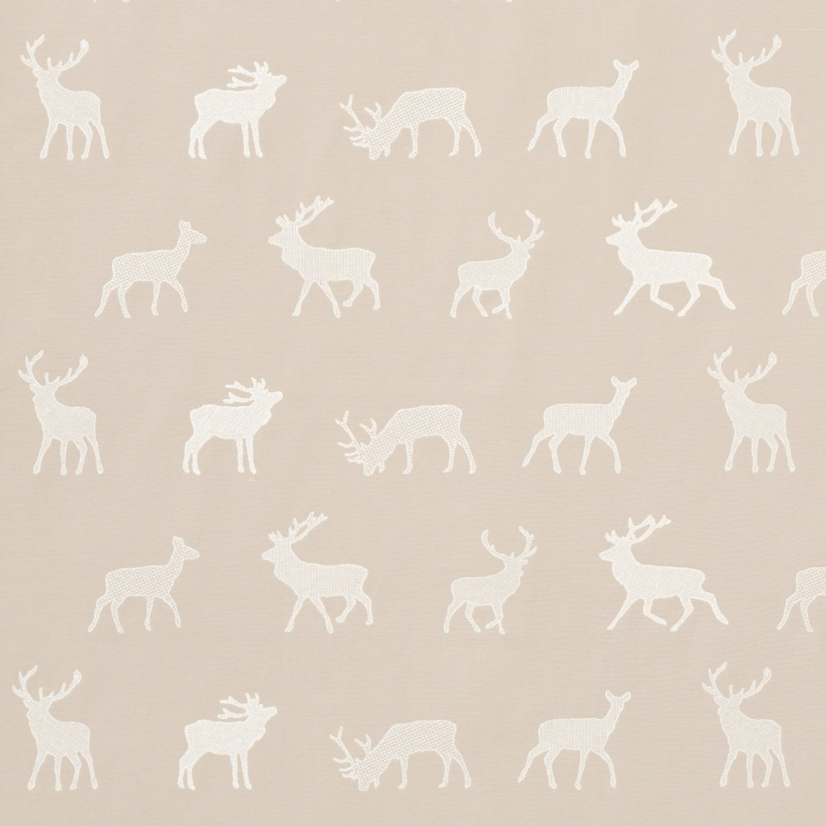 Schumacher CARIBOU EMBROIDERY PARCHMENT Fabric | Atlanta Fabrics