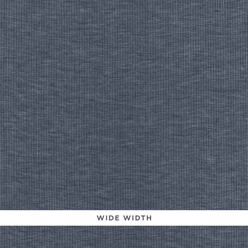 Schumacher ISLAND STRIPE SHEER INDIGO Fabric | Atlanta Fabrics