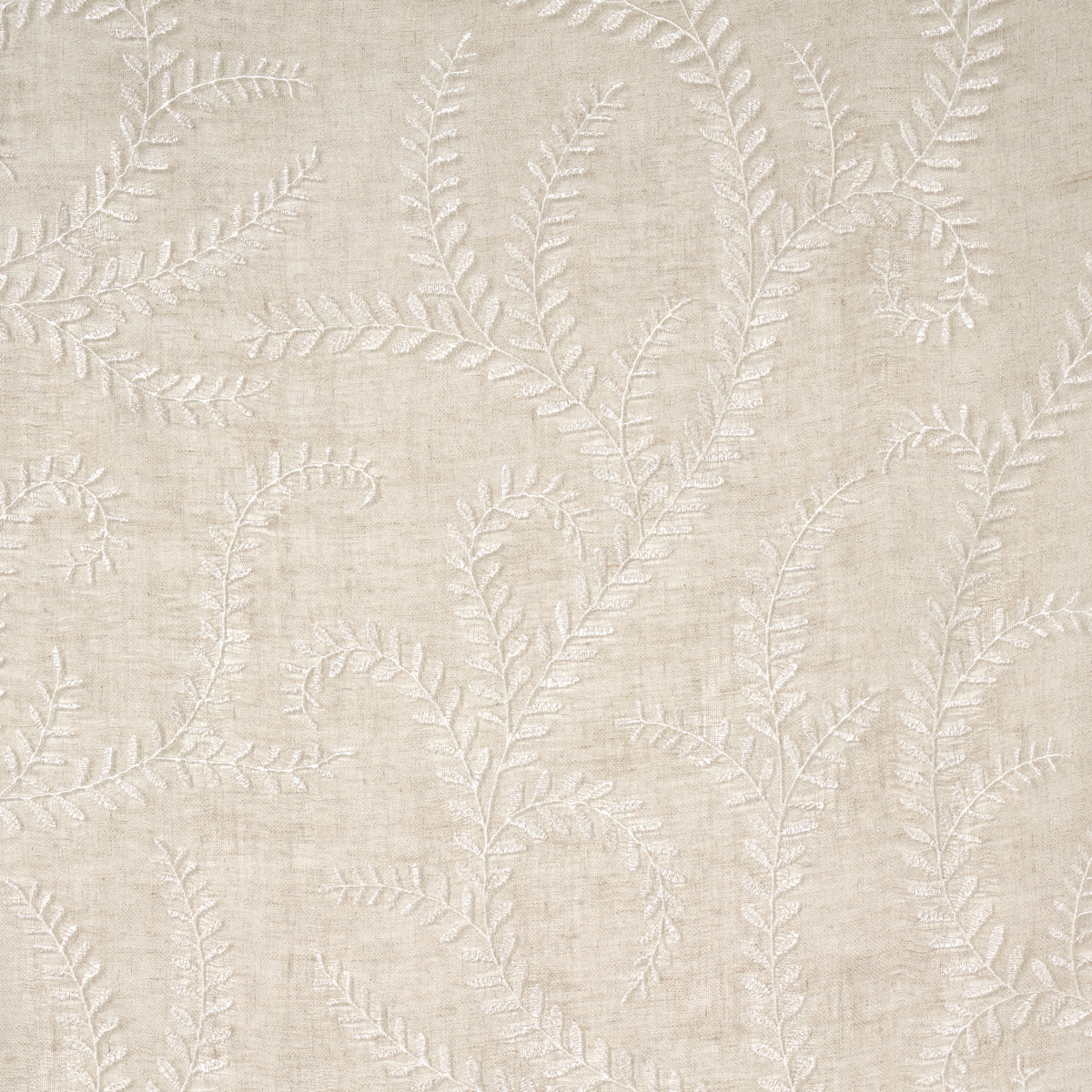 Schumacher Boboli Embroidered Sheer LINEN Fabric | Atlanta Fabrics