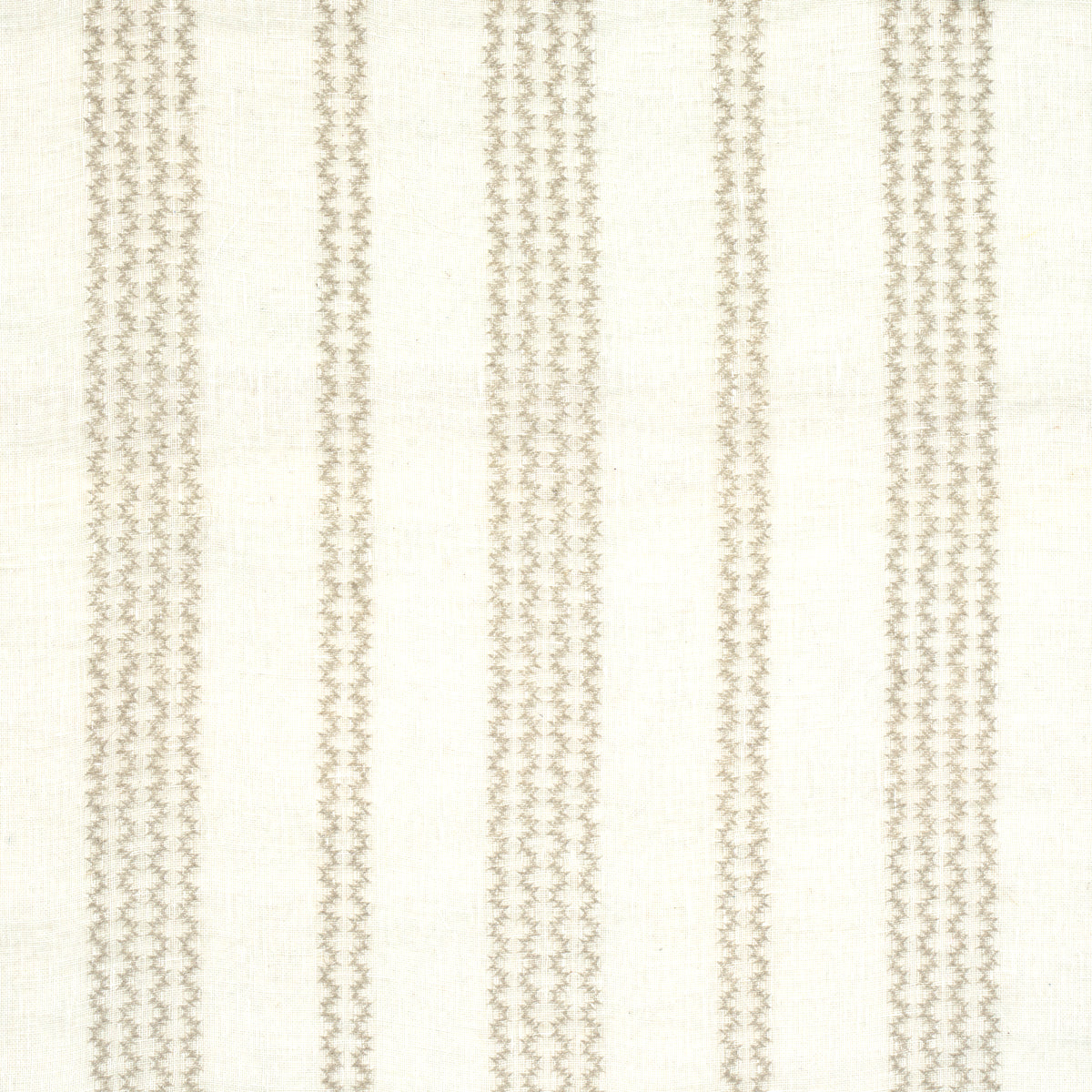 PIERO STRIPE EMBROIDERED SHEER PEARL