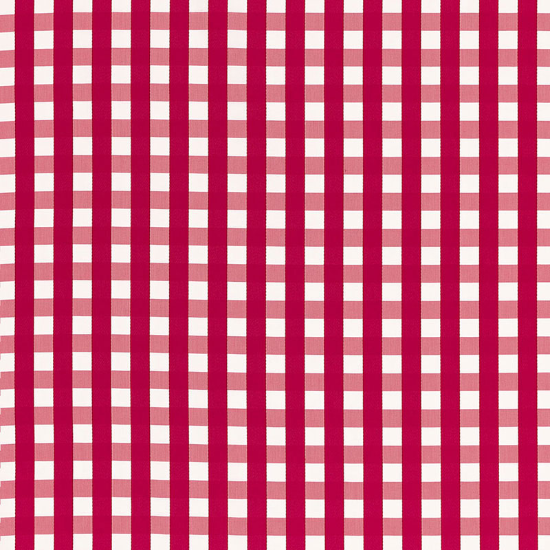 Schumacher BERMUDA CHECK AZALEA Fabric | Atlanta Fabrics