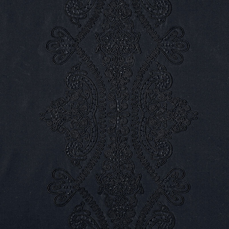 Schumacher CASTILLE JET Fabric | Atlanta Fabrics