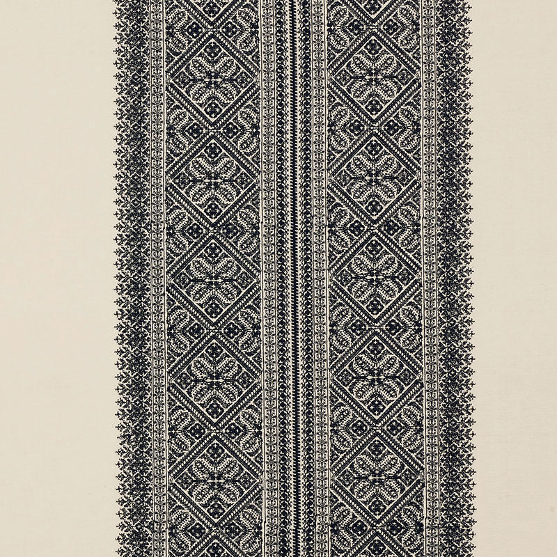 Schumacher TOLEDO EMBROIDERY NOIR Fabric | Atlanta Fabrics