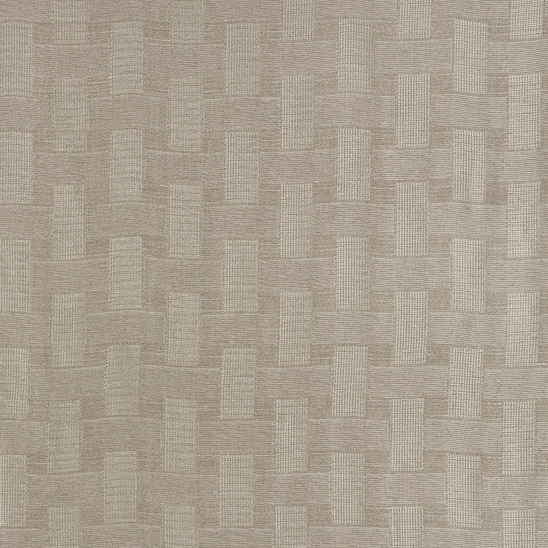 Schumacher BASKETWEAVE SHEER TAUPE Fabric | Atlanta Fabrics