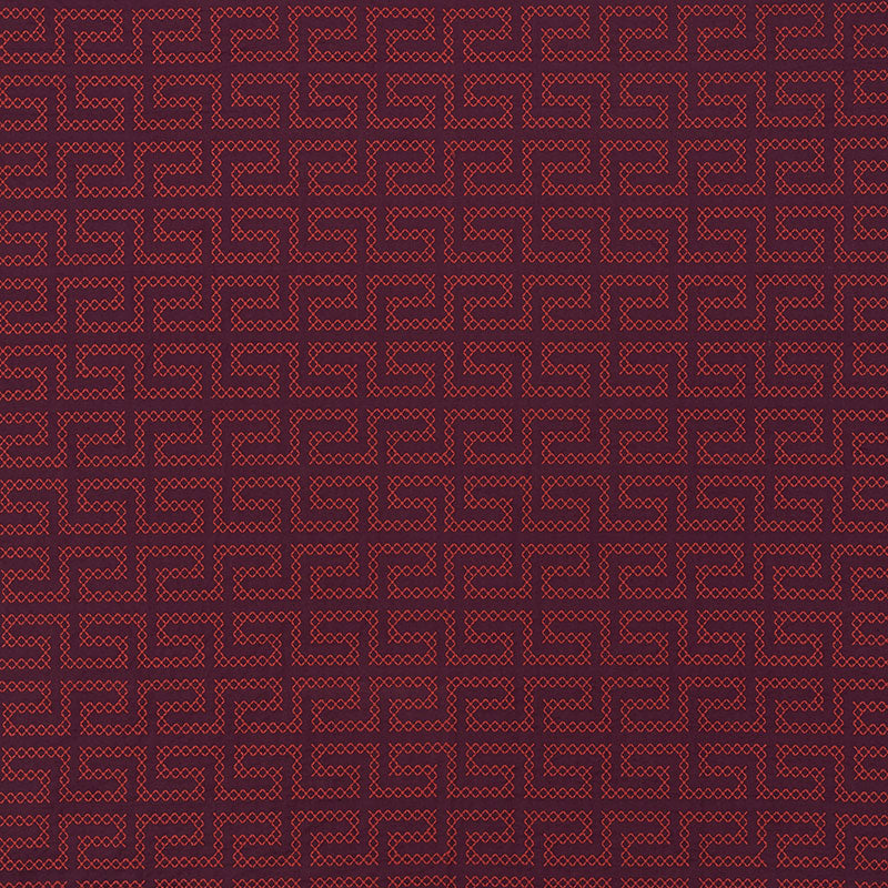 A MAZE EMBROIDERY BERRY