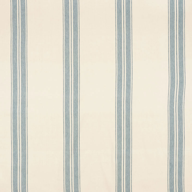 Schumacher BRENTWOOD STRIPE CHINA BLUE Fabric | Atlanta Fabrics