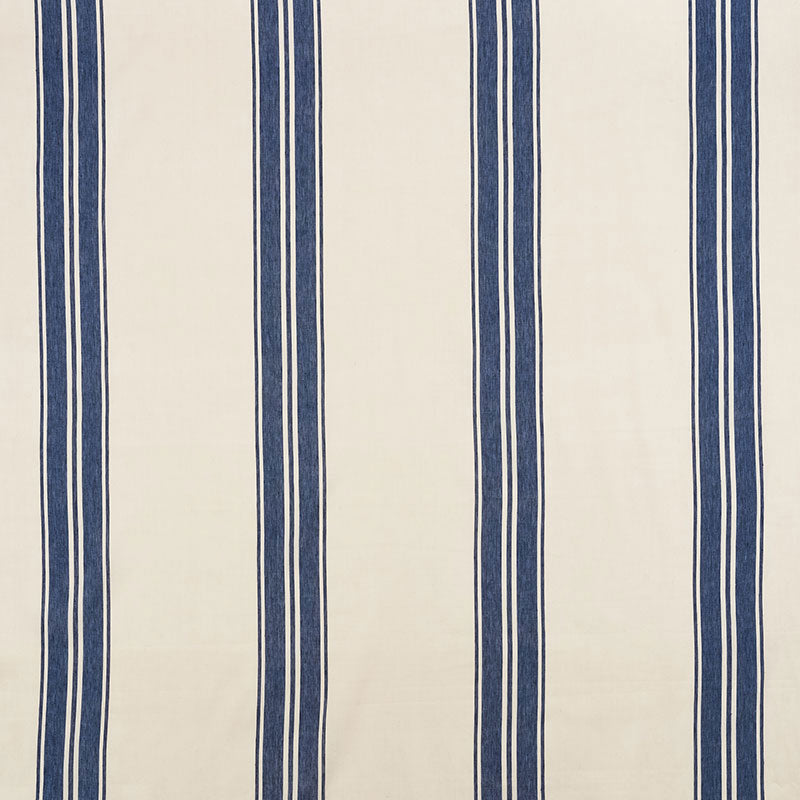 Schumacher BRENTWOOD STRIPE COBALT Fabric | Atlanta Fabrics