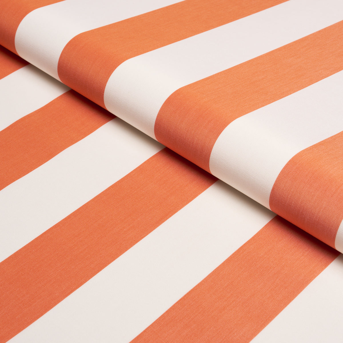 Schumacher ANDY STRIPE ORANGE Fabric | Atlanta Fabrics