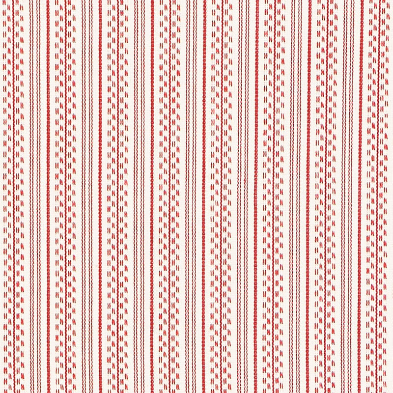 Schumacher JACK STRIPE RED Fabric | Atlanta Fabrics