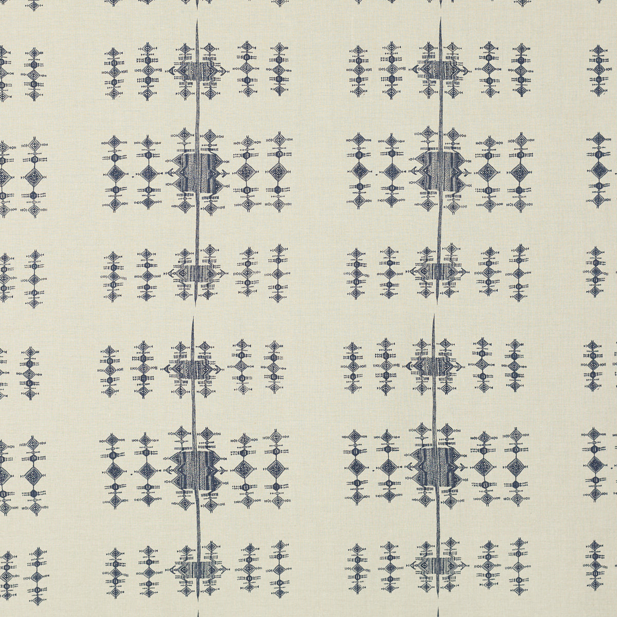 Schumacher FULANI INDIGO Fabric | Atlanta Fabrics