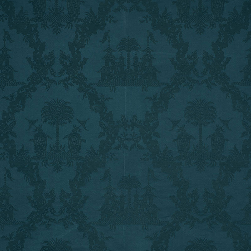 Schumacher CHINOISERIE ROYALE PEACOCK Fabric | Atlanta Fabrics