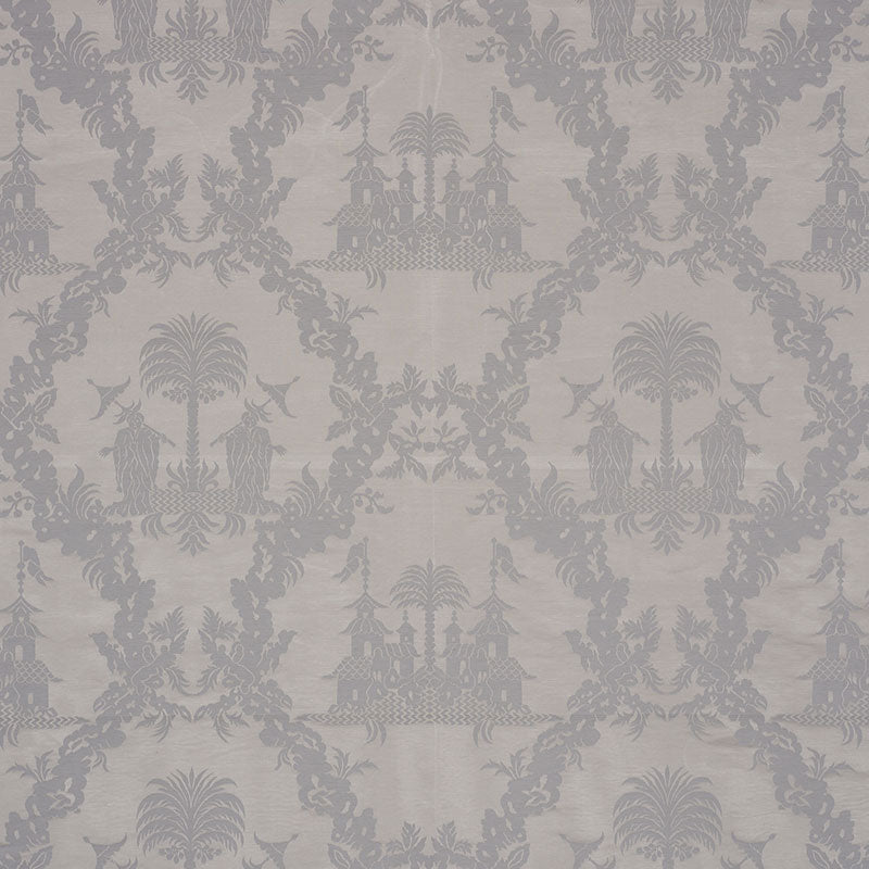 Schumacher CHINOISERIE ROYALE PLATINUM Fabric | Atlanta Fabrics