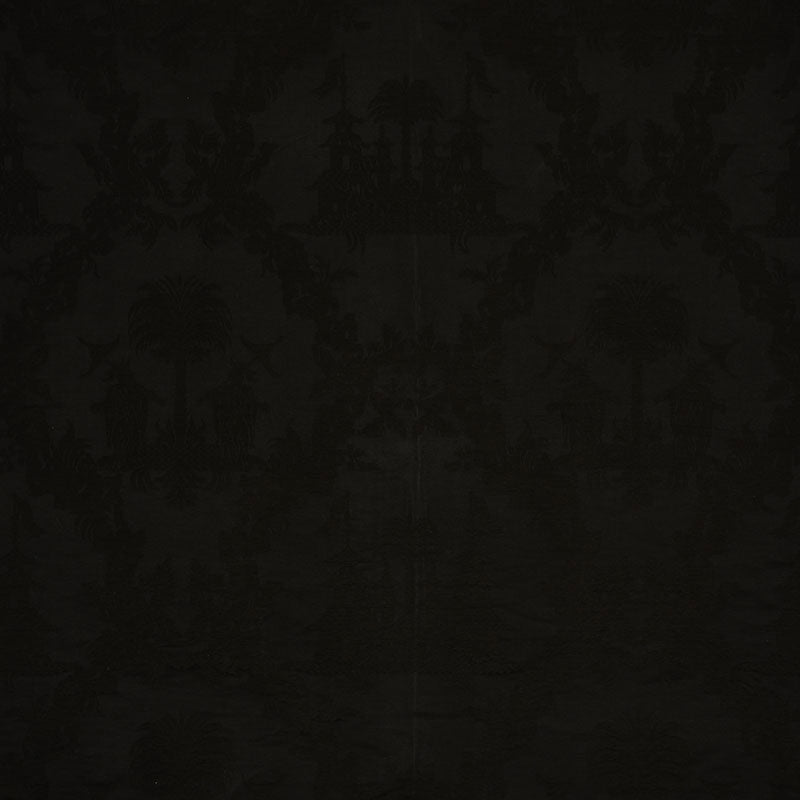 Schumacher CHINOISERIE ROYALE BLACK Fabric | Atlanta Fabrics