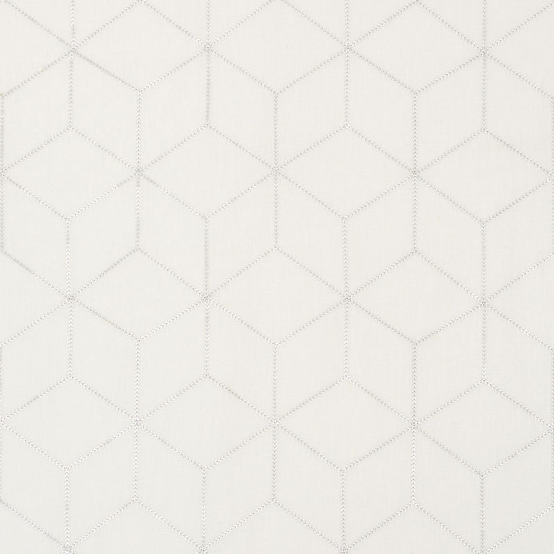 Schumacher ATRIA SHEER SILVER Fabric | Atlanta Fabrics