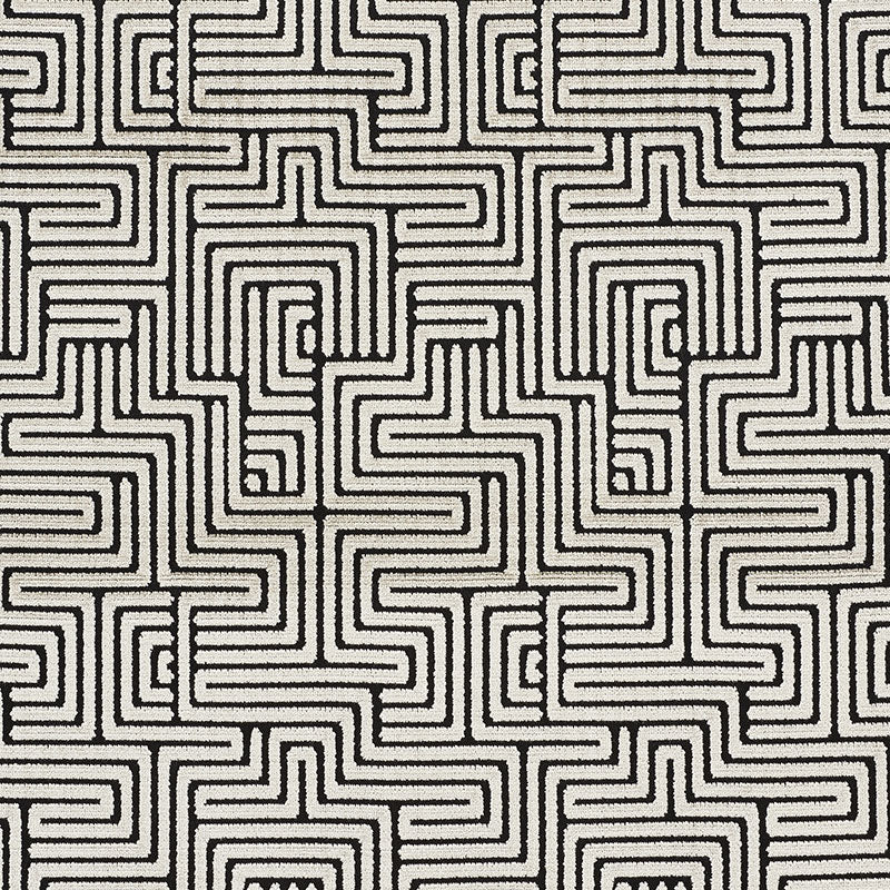 Schumacher LISBOA VELVET OBSIDIAN Fabric | Atlanta Fabrics