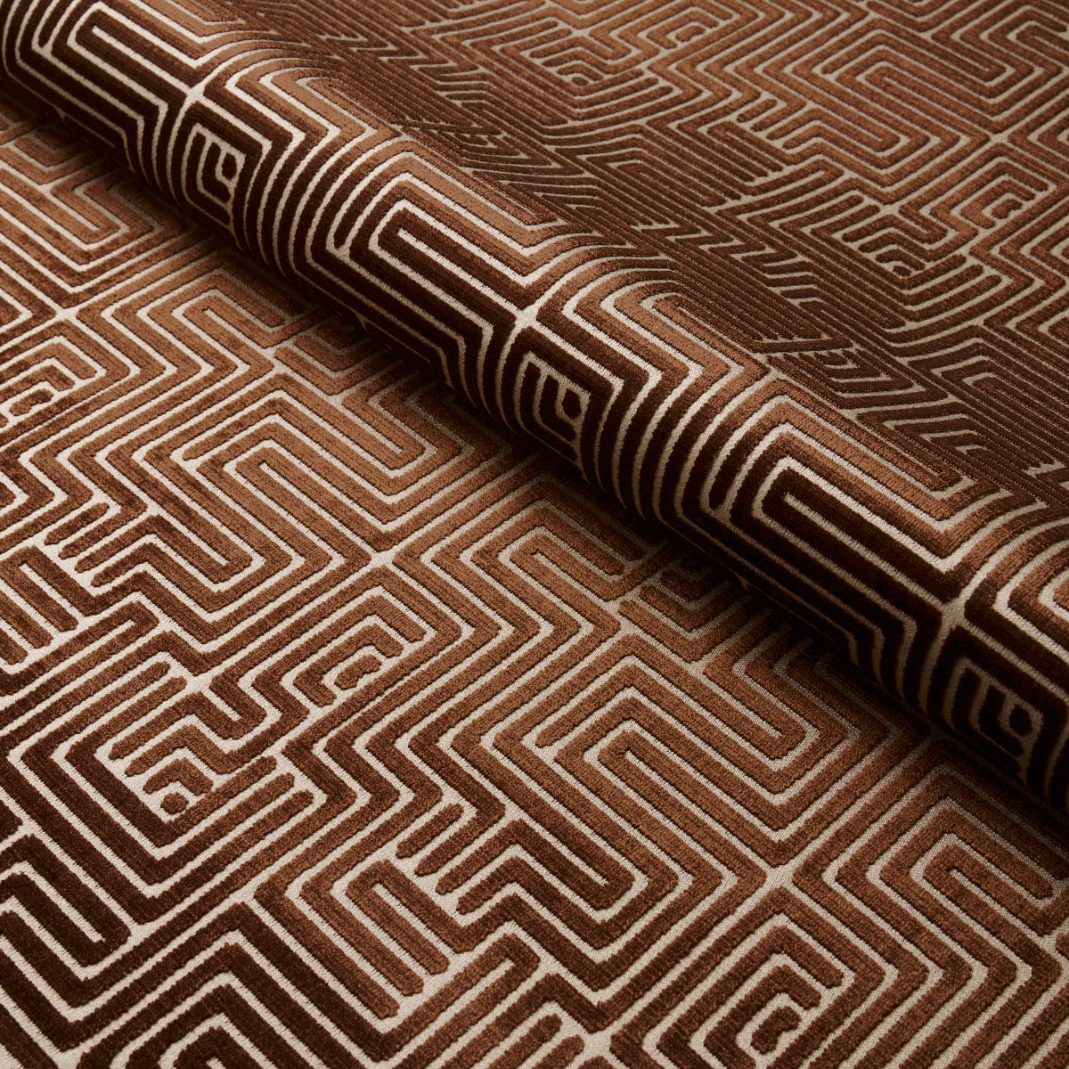 Schumacher LISBOA VELVET BRONZE Fabric | Atlanta Fabrics